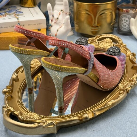 🆕 KURT GEIGER LONDON 🧿 NWOB Belgravia Crystal Embellished Slingback, Sz 36 US6 - Picture 7 of 15